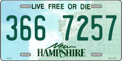 NH license plate 3667257