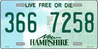NH license plate 3667258