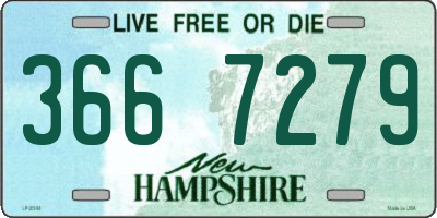 NH license plate 3667279