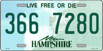 NH license plate 3667280