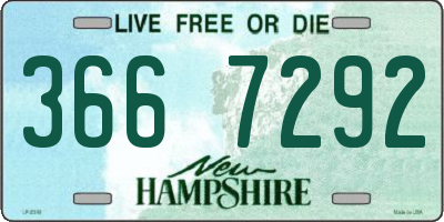 NH license plate 3667292