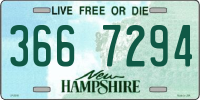 NH license plate 3667294