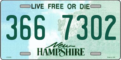 NH license plate 3667302
