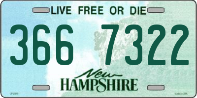 NH license plate 3667322