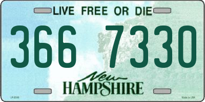 NH license plate 3667330