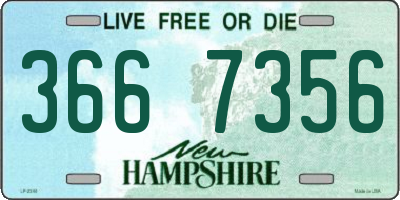 NH license plate 3667356
