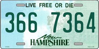 NH license plate 3667364