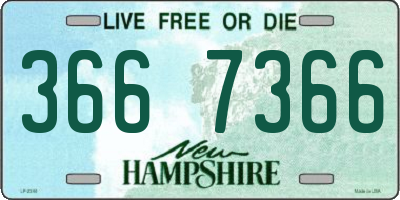 NH license plate 3667366