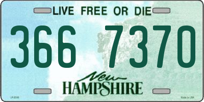 NH license plate 3667370
