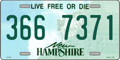 NH license plate 3667371