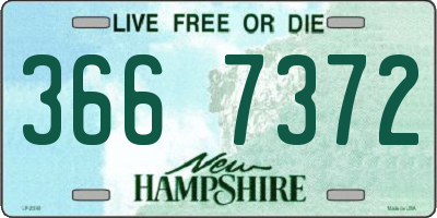 NH license plate 3667372