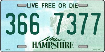 NH license plate 3667377