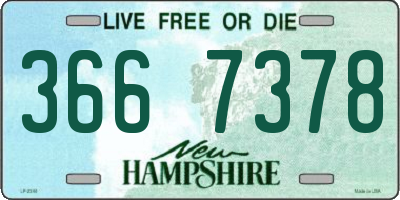 NH license plate 3667378