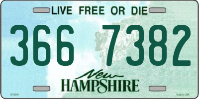 NH license plate 3667382