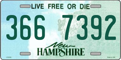 NH license plate 3667392