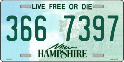 NH license plate 3667397