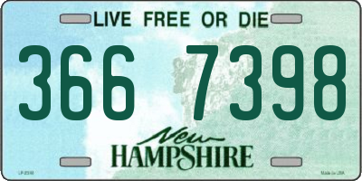 NH license plate 3667398