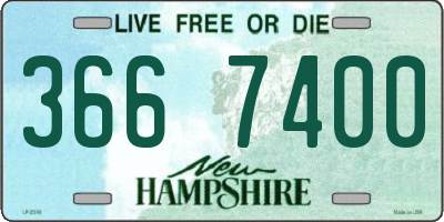 NH license plate 3667400