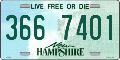 NH license plate 3667401