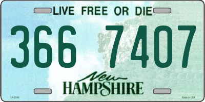 NH license plate 3667407