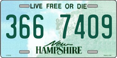 NH license plate 3667409