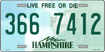 NH license plate 3667412
