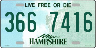 NH license plate 3667416