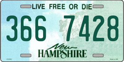 NH license plate 3667428