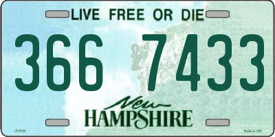NH license plate 3667433