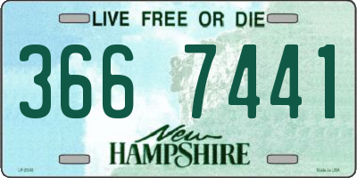 NH license plate 3667441