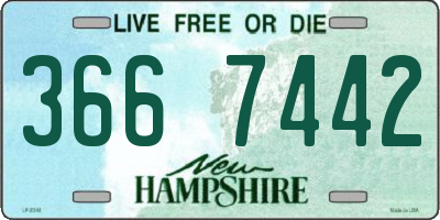 NH license plate 3667442