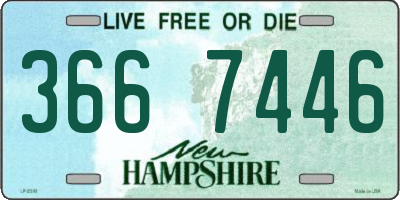 NH license plate 3667446