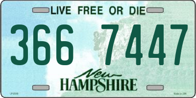 NH license plate 3667447
