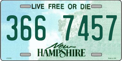 NH license plate 3667457