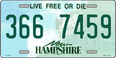 NH license plate 3667459
