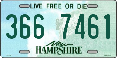 NH license plate 3667461