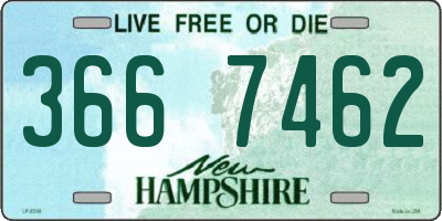 NH license plate 3667462