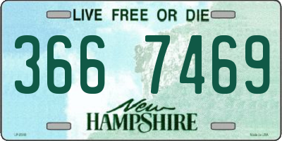 NH license plate 3667469