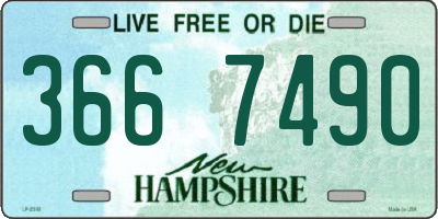 NH license plate 3667490