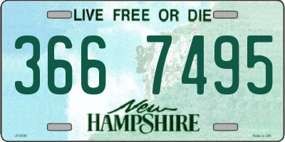 NH license plate 3667495