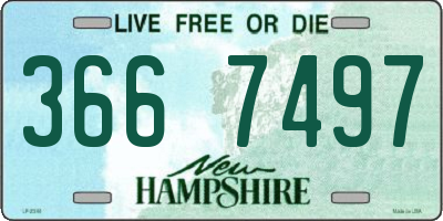 NH license plate 3667497