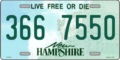 NH license plate 3667550