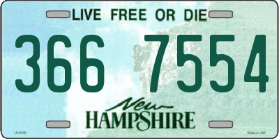 NH license plate 3667554