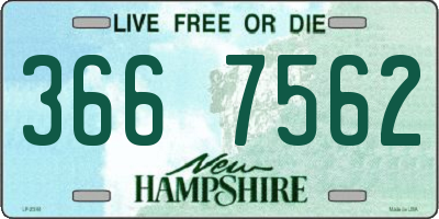 NH license plate 3667562
