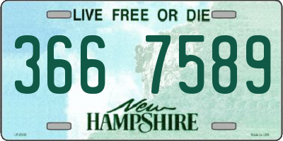 NH license plate 3667589
