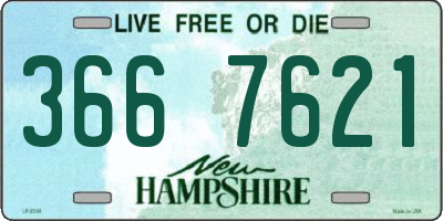 NH license plate 3667621