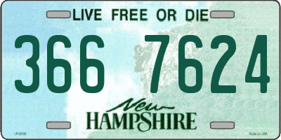 NH license plate 3667624
