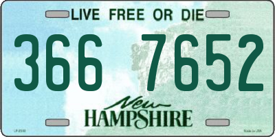 NH license plate 3667652