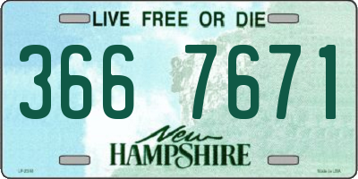 NH license plate 3667671