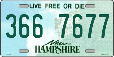 NH license plate 3667677